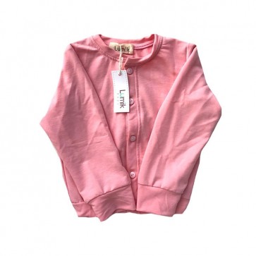 lumik-Plain Pink Cardigan-