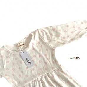 lumik-Pink Dot Formal Dress-