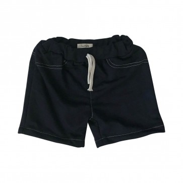 lumik-Lumik Black Plain Short Pants-
