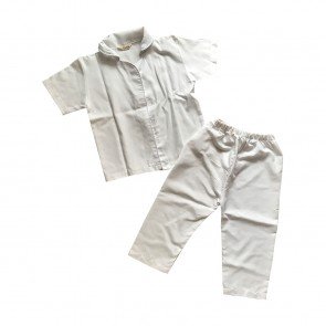lumik-Lumik Pajamas White Plain-
