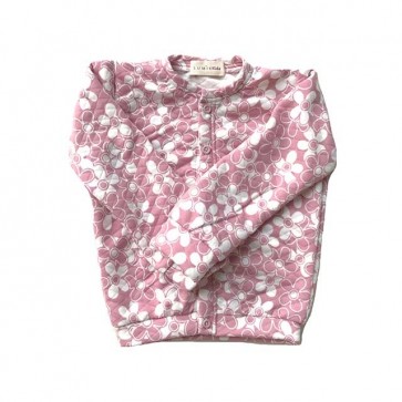 lumik-Pink Floral Cardigan-