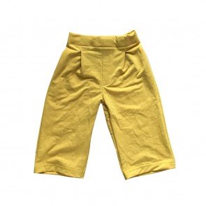 lumik-Lumik Yellow Plain Kulot Pants-